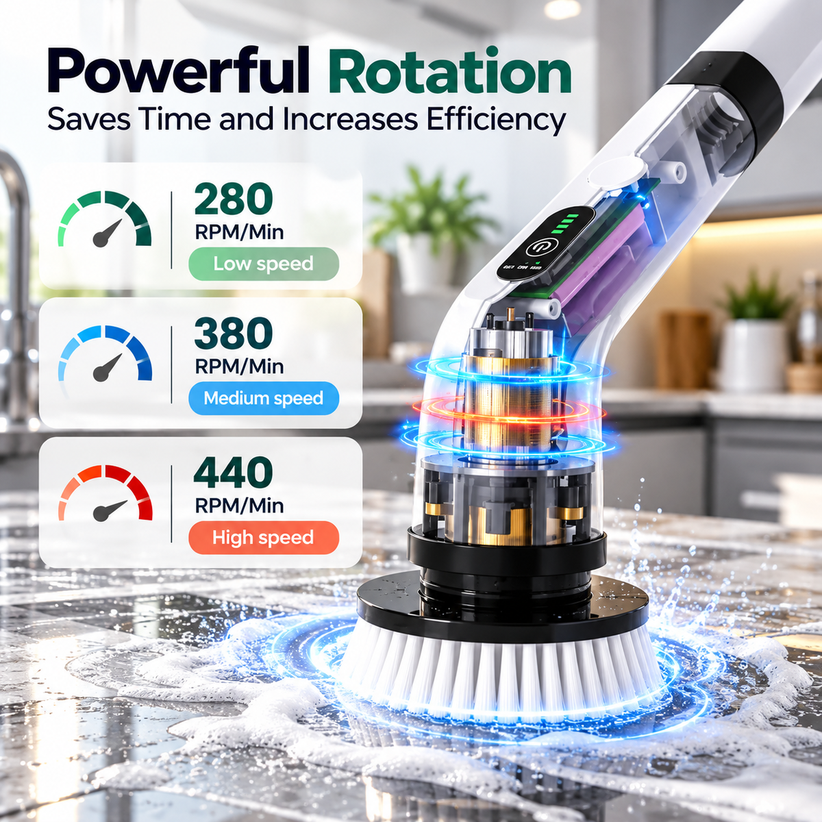 Cordless Elecetric Spin Scrubber
