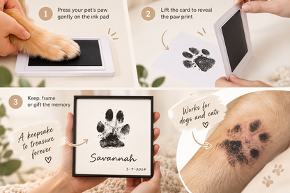 Inkless Paw Print Keepsake